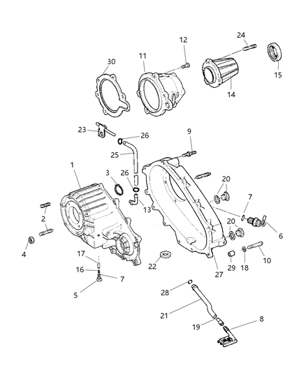 1998 Dodge Ram 2500 Regular Cab Case And Related Parts Diagram