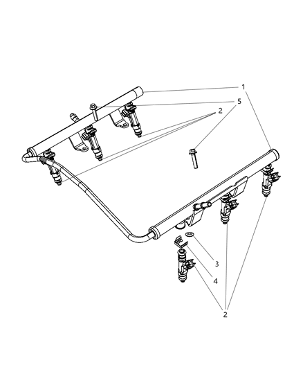 2009 Jeep Grand Cherokee Fuel Rail Diagram 1 - Thumbnail