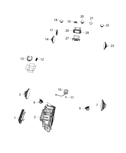 2016 Chrysler Town & Country Control Module Diagram for 68264745AA