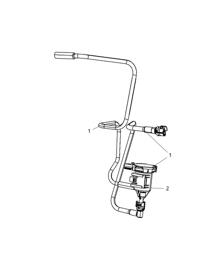 2010 Chrysler Sebring Emission Control Vacuum Harness Diagram 2 - Thumbnail