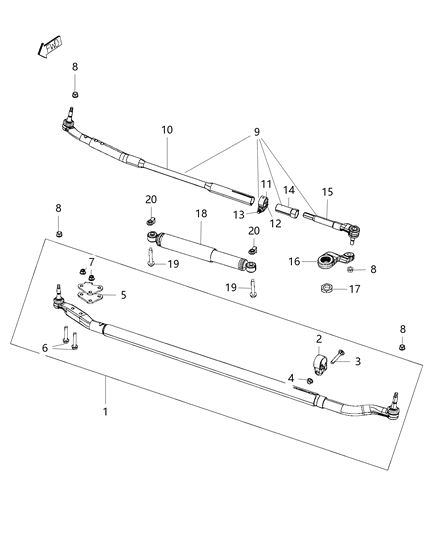 2019 Ram 3500 Cab Chassis Steering Linkage Diagram