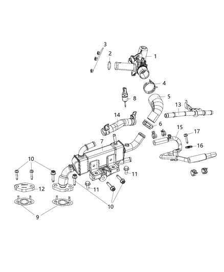 2016 Jeep Grand Cherokee EGR Valve Diagram 2 - Thumbnail