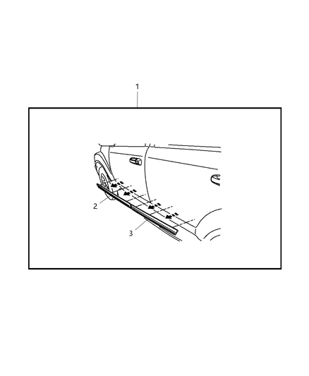 2007 Chrysler Aspen Decoration Kit Bodyside Diagram for 82210282