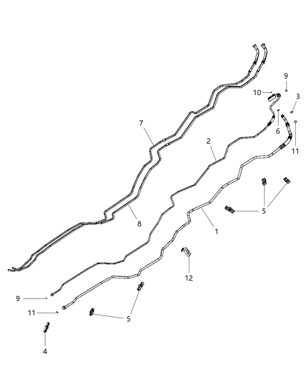 2011 Dodge Journey Suction Hose Diagram for 68040493AB