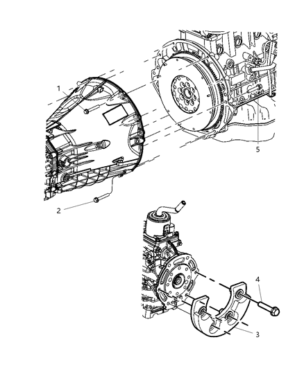 2007 Dodge Nitro Damper Manual Transmission Diagram for 53013967AB