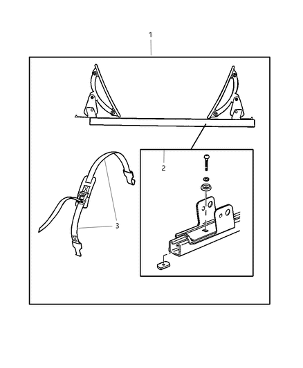 2003 Dodge Neon Hardware Kit Accessory Diagram for 5016389AA