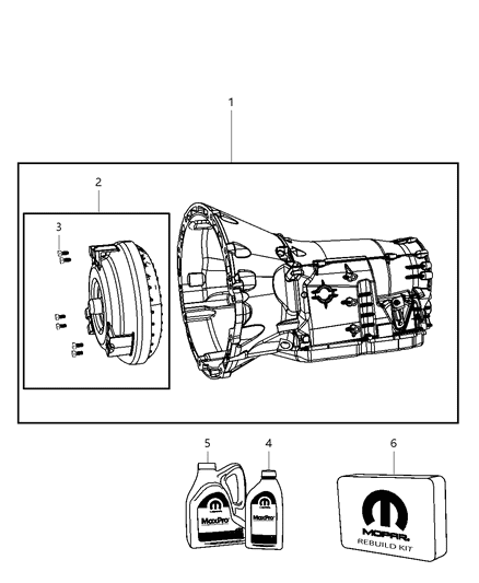 2011 Dodge Nitro Transmission / Transaxle Assembly Diagram 2 - Thumbnail
