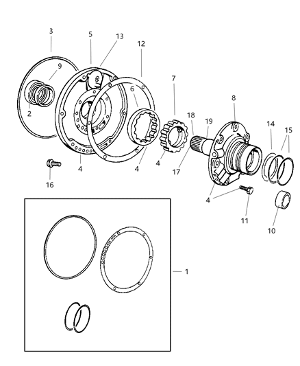 2007 Dodge Ram 3500 Pickup Pump , Oil & Reaction Shaft Diagram
