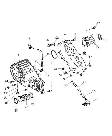 2004 Dodge Durango Case & Related Parts Diagram 2 - Thumbnail