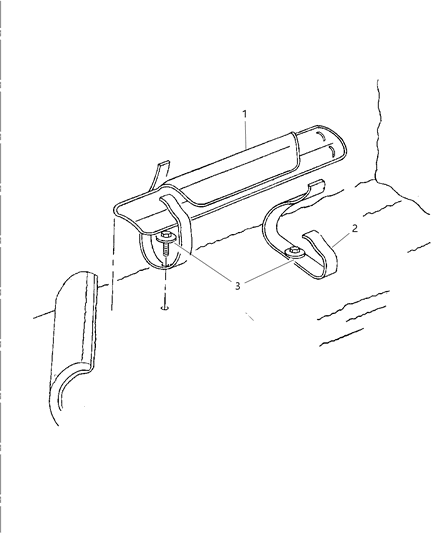 2002 Dodge Ram 2500 Strap Diagram for 52038324AB