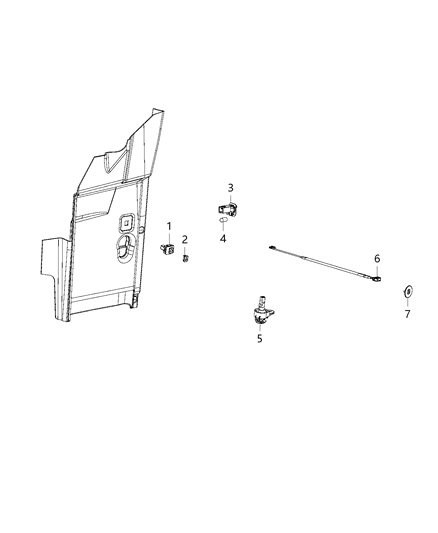 2018 Ram 3500 Cab Chassis(<10K lb.) Lighting, Interior Diagram 2 - Thumbnail
