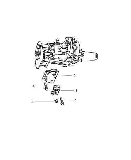2004 Dodge Dakota Engine Mounting, Rear Diagram 4 - Thumbnail