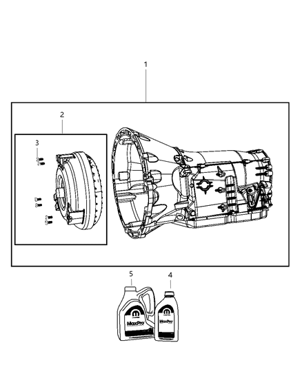 2009 Jeep Commander Transmission / Transaxle Assembly Diagram 2 - Thumbnail