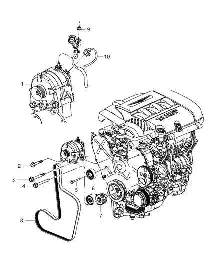 2007 Chrysler Pacifica Alternator Diagram 2 - Thumbnail
