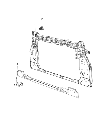2015 Jeep Renegade Radiator Support Diagram