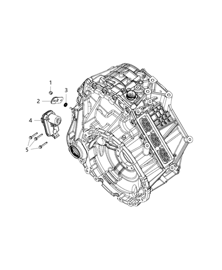 2020 Chrysler Voyager Gearshift Lever, Cable And Bracket Diagram 1 - Thumbnail