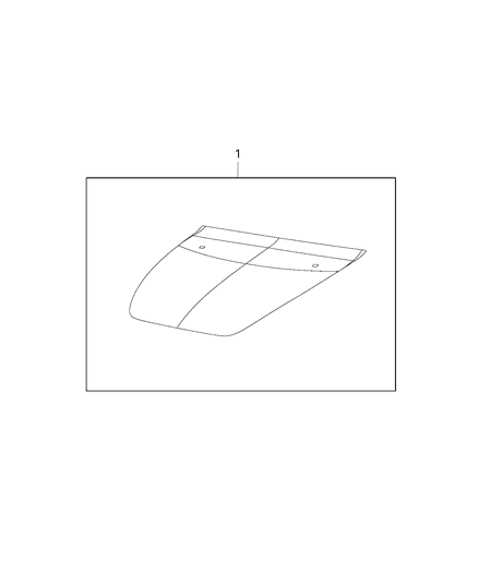 2019 Jeep Cherokee Decal Kit, Hood Diagram