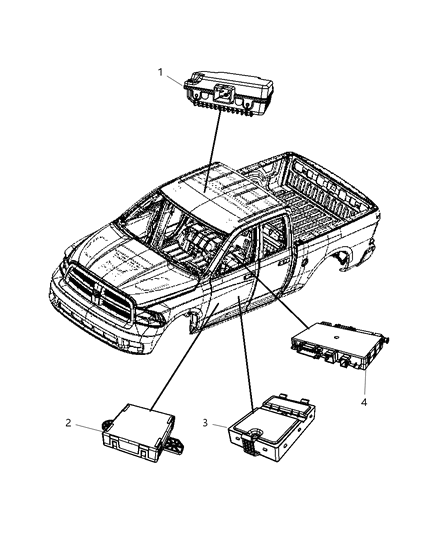 2012 Ram 3500 Cab Chassis Modules Diagram