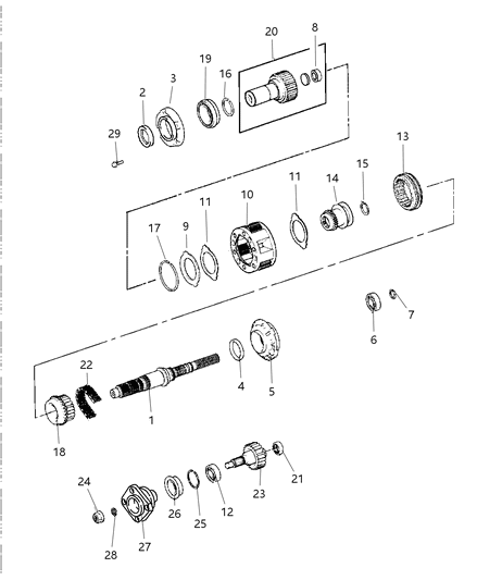 1999 Dodge Durango Gear Train Diagram 1 - Thumbnail