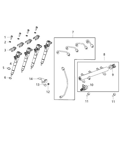 2015 Ram ProMaster 3500 Fuel Rail Diagram 1 - Thumbnail