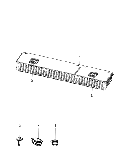 2018 Ram 3500 Pickup Rear Storage Compartment Diagram 1 - Thumbnail