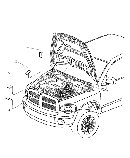 2007 Dodge Ram 3500 Cab Chassis Engine Compartment Diagram