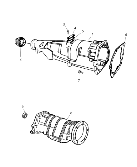 2003 Dodge Ram 3500 Case Adapter & Extension Diagram 3 - Thumbnail