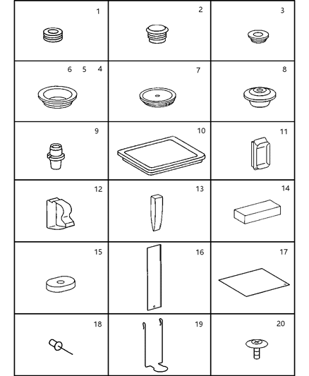 2003 Dodge Sprinter 2500 Plug Expansion Diagram for 5133514AA