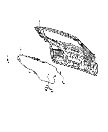 2021 Jeep Compass Wiring - Door & Liftgate Diagram 1 - Thumbnail