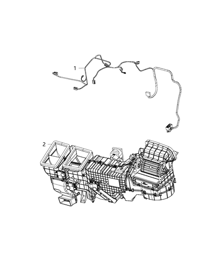 2020 Ram 1500 Classic Wiring - A/C & Heater Diagram