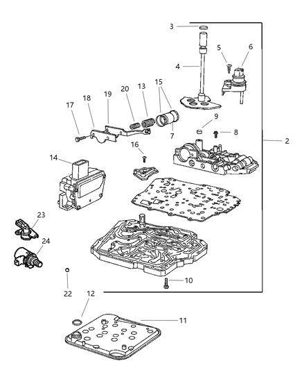 2006 Dodge Durango Valve Body Diagram 2 - Thumbnail