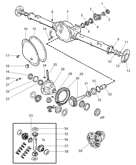 1999 Dodge Ram 1500 Screw Hexagon Flange Head .437-20X.88 Diagram for 6036054AA
