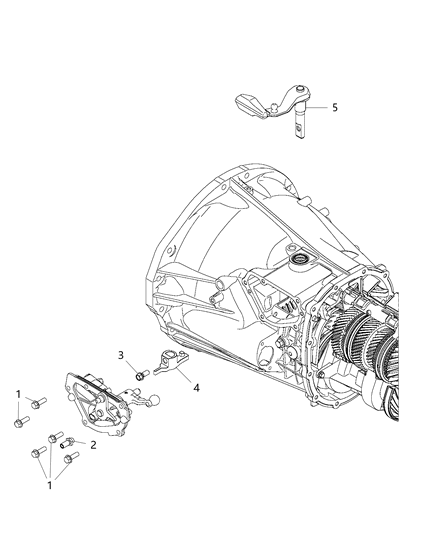 2019 Jeep Wrangler Selector Shaft , Components Diagram 1 - Thumbnail