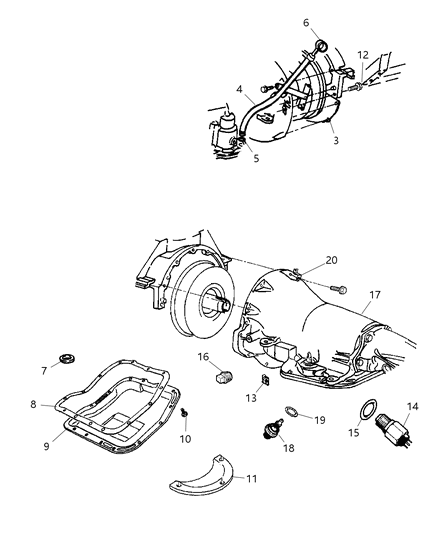 2005 Dodge Ram 1500 Case & Related Parts Diagram 1 - Thumbnail