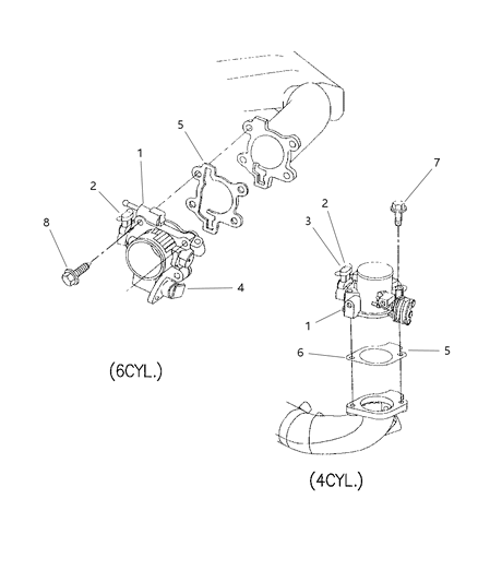 1998 Chrysler Sebring Idle Speed Control Diagram for 4861083