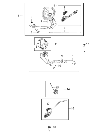 2015 Ram 3500 Pickup Fuel Filler Tube Diagram