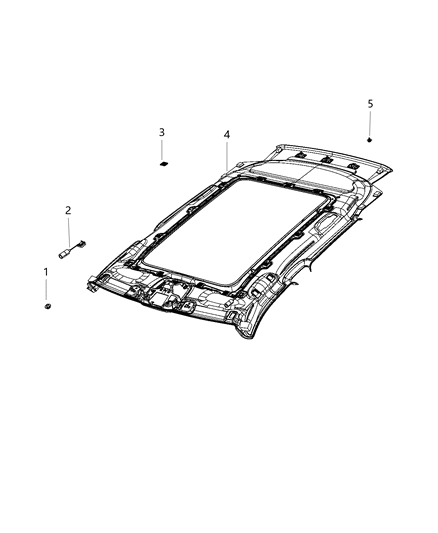 2021 Jeep Compass Headliners Diagram