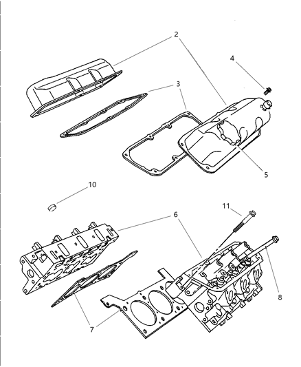 1997 Dodge Intrepid Cylinder Head Diagram 1 - Thumbnail