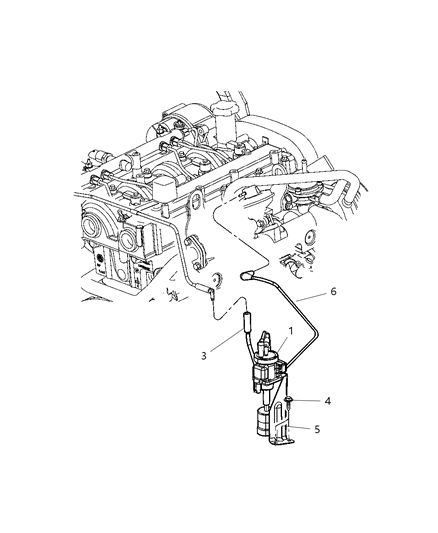 2002 Jeep Liberty Emission Vacuum Harness Diagram 2 - Thumbnail