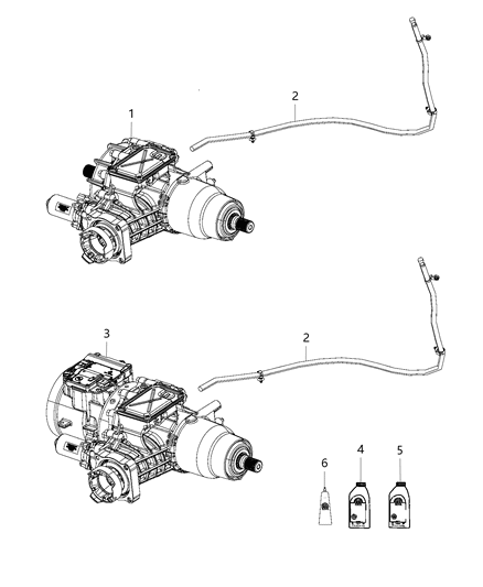 2018 Jeep Cherokee Vent Hose, Rear Diagram for 52123704AB