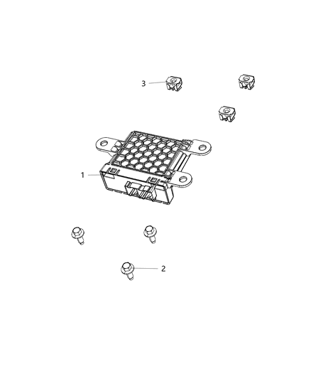 2019 Jeep Cherokee Module Gateway Diagram for 68400768AA