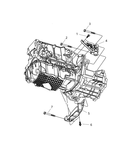 2004 Dodge Neon Strut - Structural Collar & Power Bend of Manual Transmission Diagram
