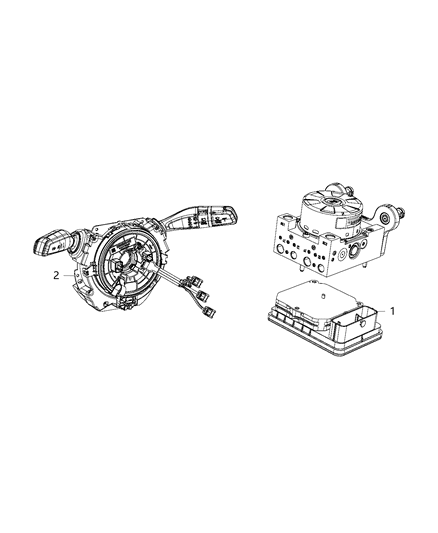 2018 Jeep Wrangler All-new Model Modules, Brake, Suspension & Steering Diagram