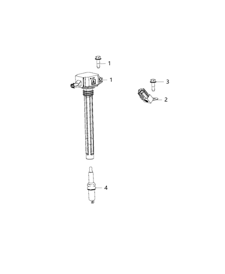 2020 Chrysler 300 Spark Plugs, Ignition Wires, Ignition Coil And Capacitors Diagram 2 - Thumbnail