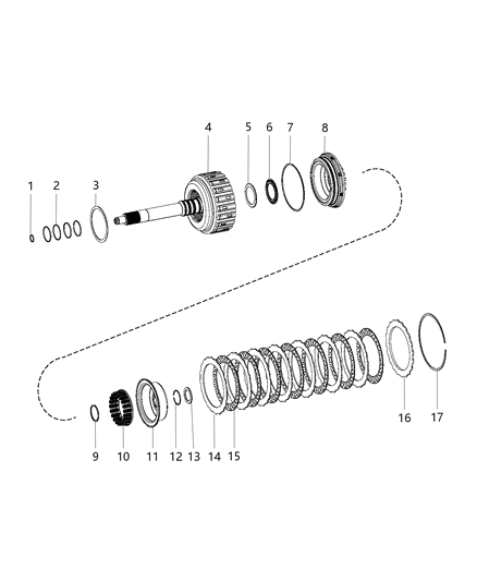 2018 Ram 5500 K1 Clutch Assembly Diagram 1 - Thumbnail