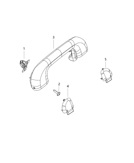 2020 Chrysler Voyager Coat Hooks And Pull Handles Diagram 2 - Thumbnail