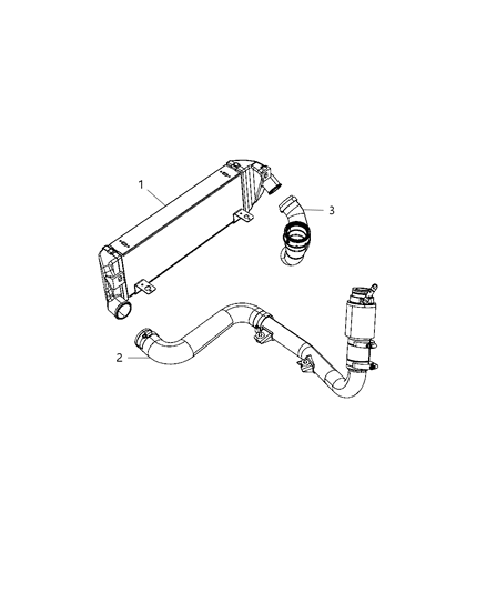 2009 Chrysler PT Cruiser Charge Air Cooler Diagram 1 - Thumbnail