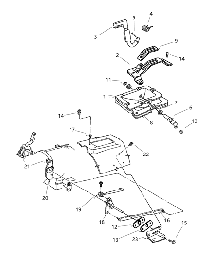 1998 Jeep Grand Cherokee Controls , Shift Diagram 2 - Thumbnail