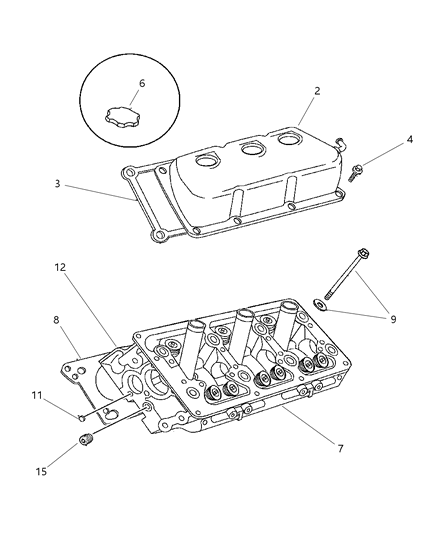 1997 Dodge Intrepid Cylinder Head Diagram 2 - Thumbnail