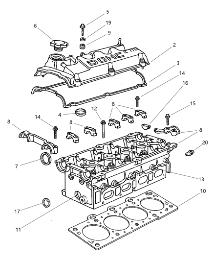 1998 Chrysler Sebring Plug Pipe [.250-18X.560] Diagram for 6036020AA